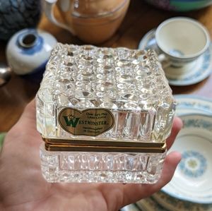 VTG Crystal Jewelry Box